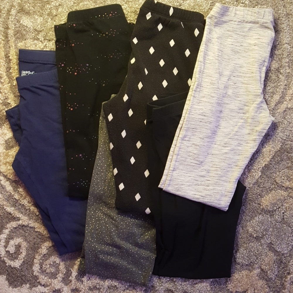 Cat & Jack Girls Leggings Bundle 10/12